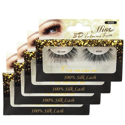 &quot;4 Pairs&quot; Miss 3D Volume Lash Miss Lash M358