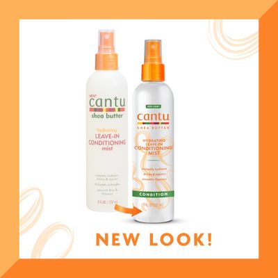 Cantu Leave-In Conditioning Mist with Pure Shea Butter, 8 fl oz (Pack of 2) (Packaging May Vary)