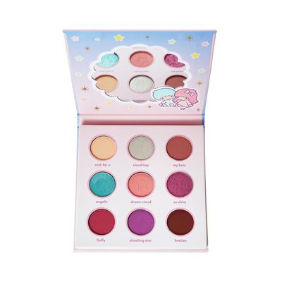 The Crme Shop x Sanrio Little Twin Stars Dream Cloud Eyeshadow Palette 9 Versatile Pigments Ethereal Mattes to Shimmers Ultra-Rich Pigmentation Compact with Mirror (Set of 1)