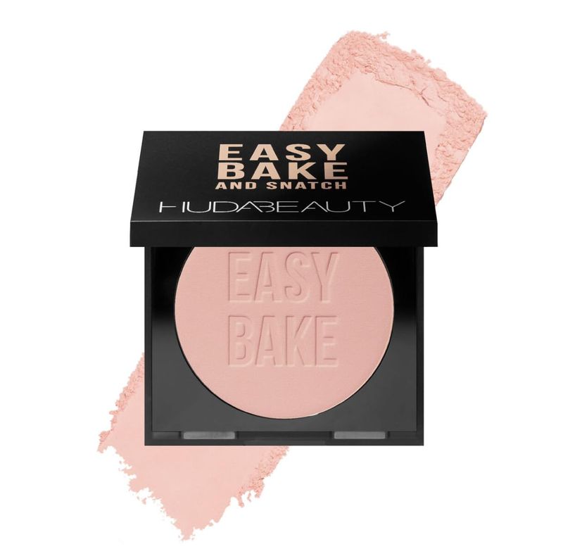 HUDA BEAUTY Easy Bake and Snatch Pressed Talc-Free Brightening and Setting Powder Cherry Blossom