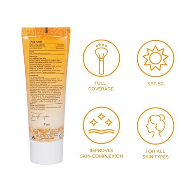 prlisse Youth Glow Vitamin C CC Cream SPF 50 Cruelty-Free &amp; Clean, Paraben &amp; Sulfate-Free, Full Coverage, Hydrates with Hyaluronic Acid | Light 1.4oz