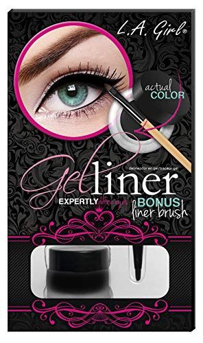 L.A. Girl Gel Liner Kit, Dark Brown GEL723 (Pack of 3)