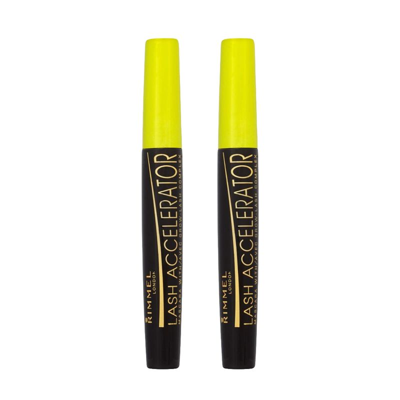Rimmel Lash Accelerator Mascara, Extreme Black (2-Pack)