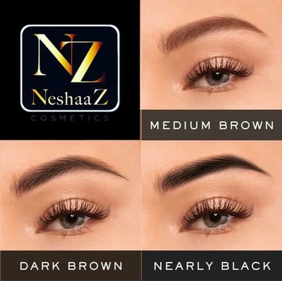 Premium Quality Eyebrow Definer with Smudger, Easy on Cream Pen, Made in USA (Dark Brown)