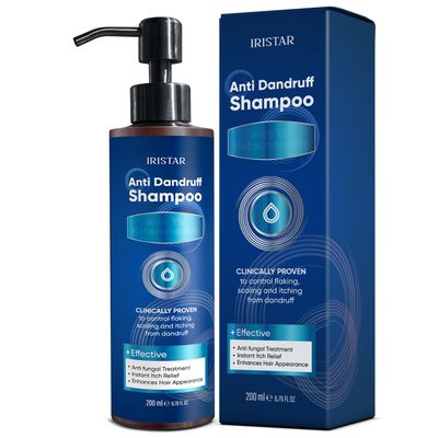 IRISTAR Medicated Shampoo For Seborrheic Dermatitis Anti-Dandruff Treatment for Itchy Scalp, Dermatitis, Anti-Fungal Care for Men &amp; Women, Controls Oil, Flaking &amp; Scalp Irritation