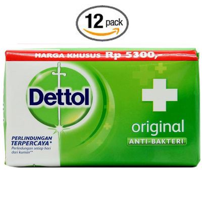Dettol Anti-Bacterial Hand and Body Bar Soap, Original, 110 Gr  3.88 Oz (Pack of 12)