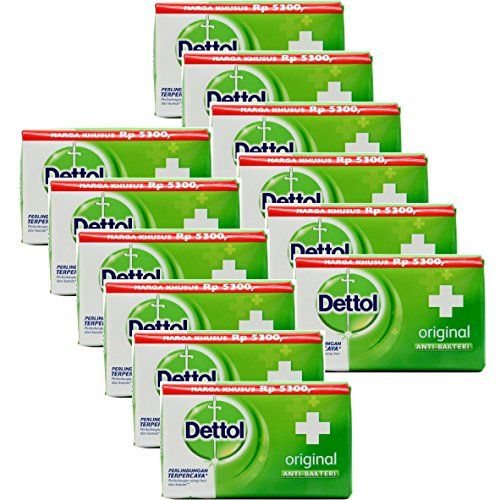 Dettol Anti-Bacterial Hand and Body Bar Soap, Original, 110 Gr  3.88 Oz (Pack of 12)