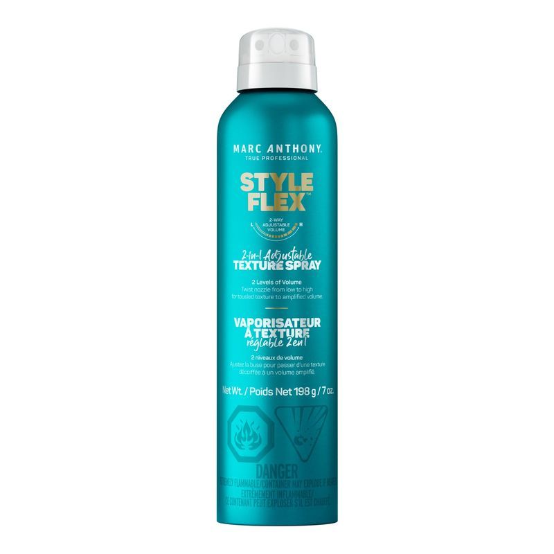 Marc Anthony Texture Spray for Women &amp; Men, Style Flex 2-in-1 Adjustable Texturizing Spray - Low to High Volume Styling Spray for Defined, Thicker &amp; Fuller-Looking Hair Style, 7 oz