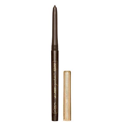 L&#39;Oreal Paris Makeup Eyeliner, Le Liner Signature Mechanical Easy-Glide, Smudge Resistant Waterproof Eyeliner, Long Lasting Bold Color, Brown Denim, 0.011 oz, 1 count