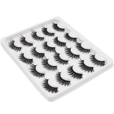 Vayator 10 Pairs Wholesale Eyelashes 3D Mink Lashes Natural Mink Eyelashes Wholesale False Eyelashes Makeup False Lashes In Bulk V009 (V009)