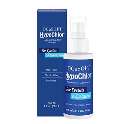 OCuSOFT HypoChlor Spray - Non-Irritating Hypochlorous Acid Spray &amp; Eyelid Cleanser Solution to Remove Oil &amp; Debris- 2 fl oz