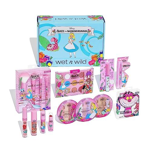 wet n wild Alice in Wonderland PR Box - Makeup Set with Versatile Brushes, Buildable &amp; Blendable Palettes, Vibrant Colors, &amp; Lip Glosses for Unique Looks, Cruelty-Free &amp; Vegan