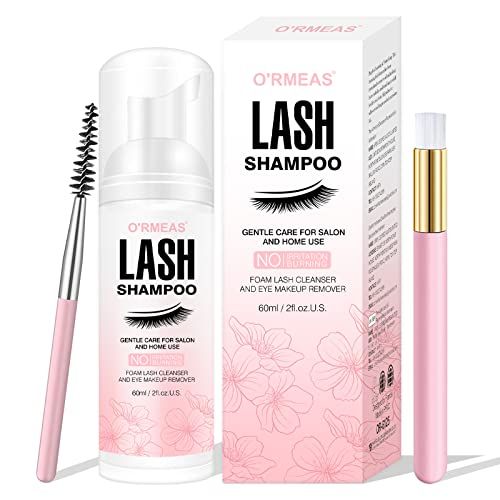 Smarxin Lash Shampoo for Eyelash Extension Removal, 50ml - Gentle, Natural Formula, Nourishing, Foaming Cleansing, Paraben &amp; Sulfate Free
