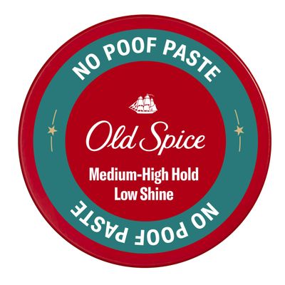 Old Spice No-Poof Paste, Hair Styling Paste for Men, Medium-High Hold with Low Shine, 2.22 oz