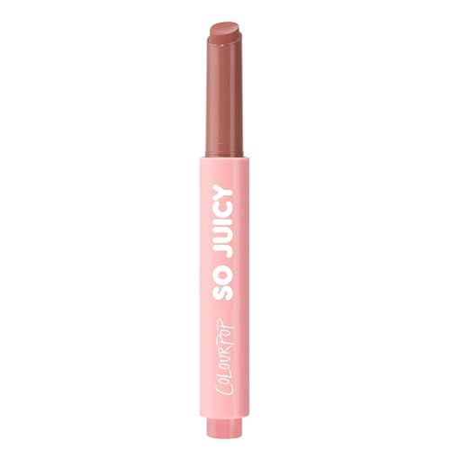 ColourPop So Juicy Plumping Lip Gloss Balm - Hydrating Lip Gloss &amp; Balm Hybrid with Peptides - Non-Sticky Formula - Visibly Plumps Lips &amp; Delivers Buildable Color - Doe (0.07 oz)
