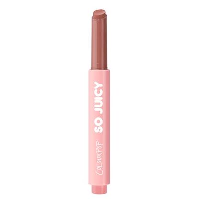 ColourPop So Juicy Plumping Lip Gloss Balm - Hydrating Lip Gloss &amp; Balm Hybrid with Peptides - Non-Sticky Formula - Visibly Plumps Lips &amp; Delivers Buildable Color - Doe (0.07 oz)
