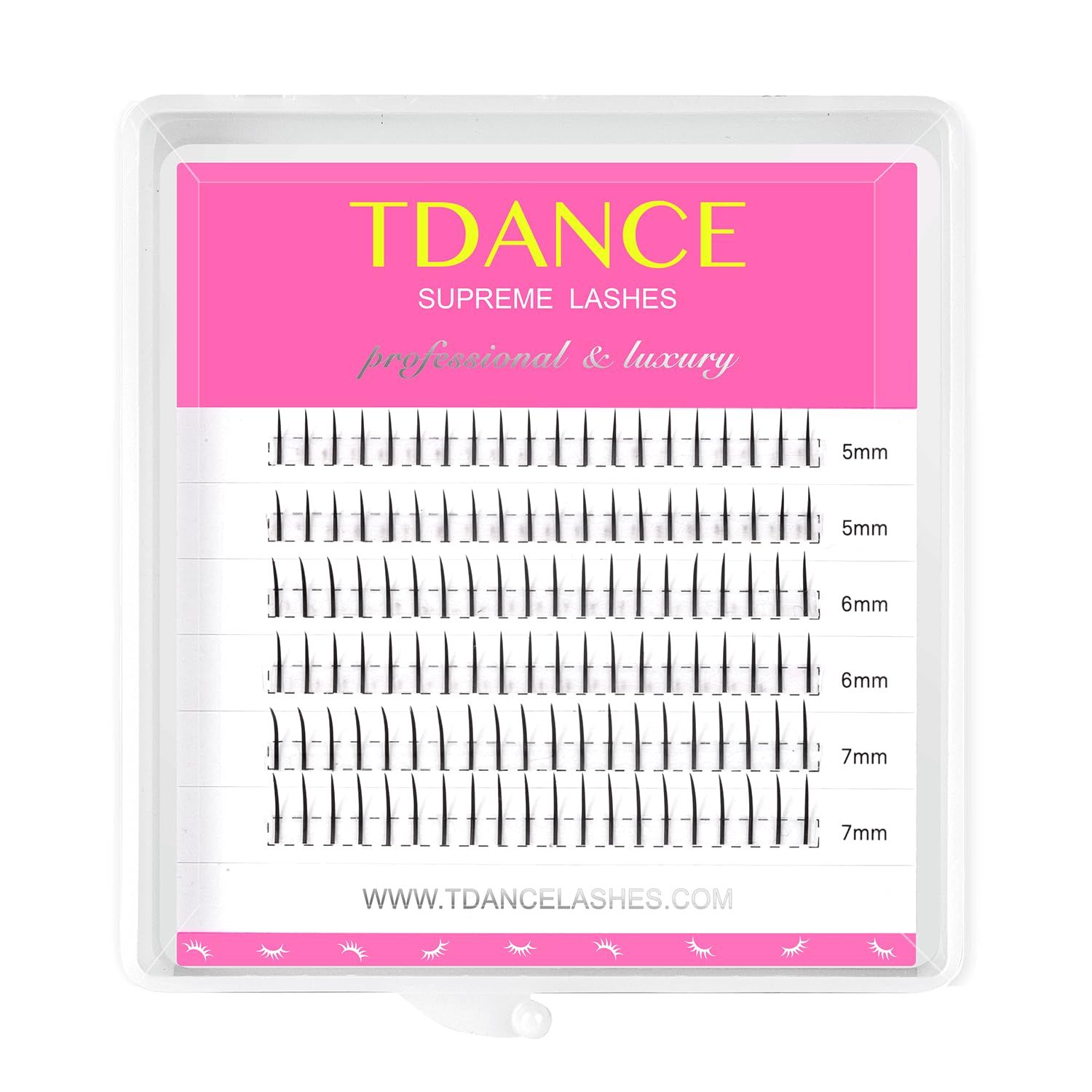 TDANCE Bottom Lash Extension 120 Pcs 0.07mm Thickness Lower Lash Extensions Bottom Lashes B Curl 5-7mm Mixed Under Bottom Lashes (0.07-B,5-7 mm)