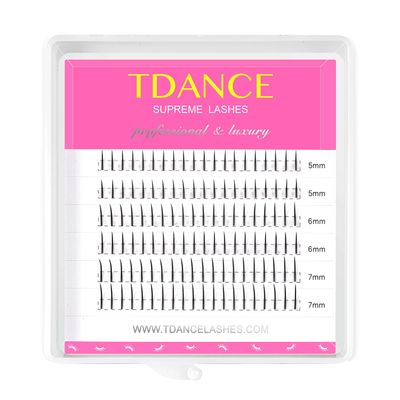 TDANCE Bottom Lash Extension 120 Pcs 0.07mm Thickness Lower Lash Extensions Bottom Lashes B Curl 5-7mm Mixed Under Bottom Lashes (0.07-B,5-7 mm)