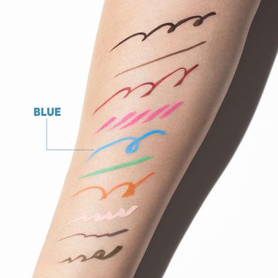 UZU BY FLOWFUSHI Eye Opening Liner, Blue Liquid Eyeliner, Hot Water, Alcohol Free, Dye Free, Hypoallergenic