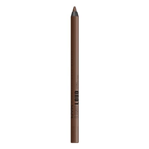 NYX PROFESSIONAL MAKEUP Line Loud Lip Liner, Longwear and Pigmented Lip Pencil with Jojoba Oil &amp; Vitamin E - Rebel Kind (Chocolate Brown)