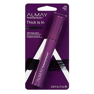 Almay Thickening Mascara, Black 402 0.26 oz (Pack of 2)