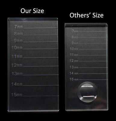 Eyelash Extension Crystal Pallet Lash Holder Tray Bigger Size with Storage Case 4.3x2.4 Inch,7-15 mm