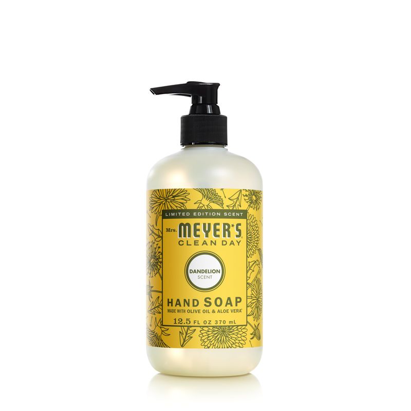 MRS. MEYER&#39;S CLEAN DAY Liquid Hand Soap, Dandelion Scent, 12.5 Ounce Bottle