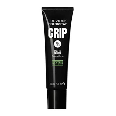 Revlon ColorStay Grip Primer, Mattifying Primer for Oily Skin, Makeup Stocking Stuffers for Women, Blurs &amp; Reduces Pore Appearance, 1 fl oz.