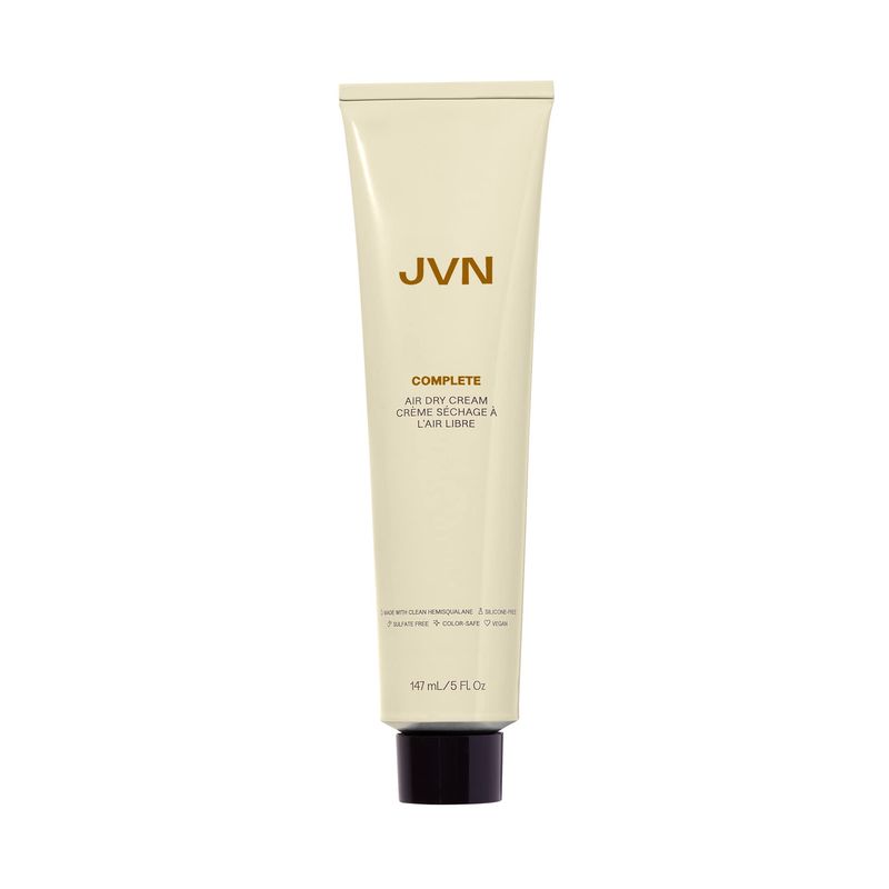 JVN No Heat Air Dry Cream, Hair Styling Cream - 5 Fluid Ounces, Smoothens and Defines Hair, Sulfate-Free, Curl Enhancing, Moisturizing, Smoothening, UV Protection for All Hair Types