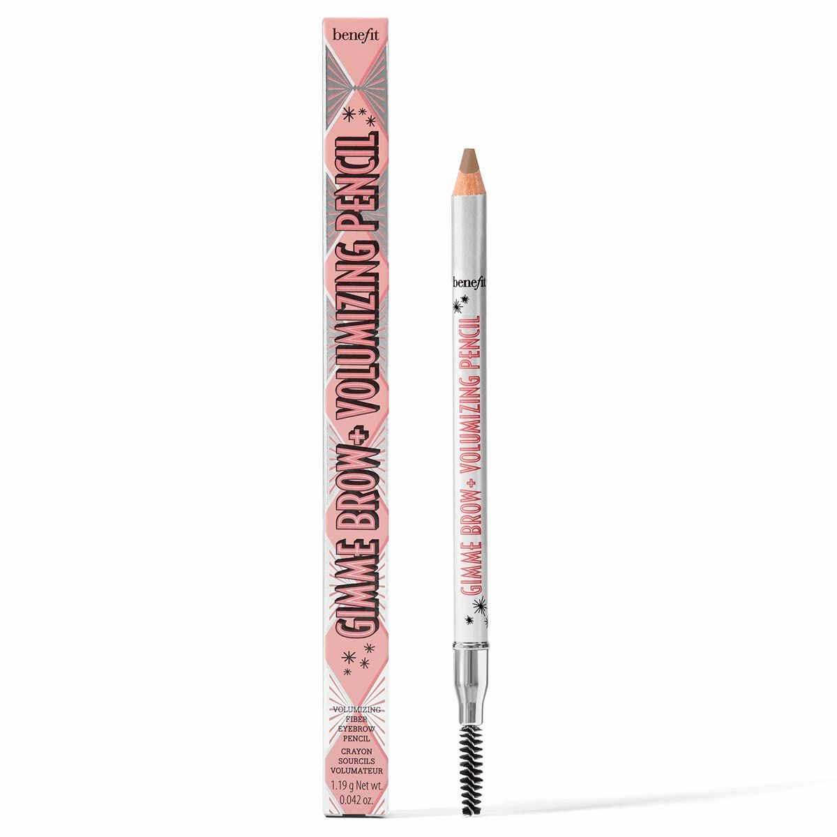 Benefit Gimme Brow Volumizing Fiber Eyebrow Pencil (3 Warm Light Brown), 0.04 Ounce (Pack of 1)