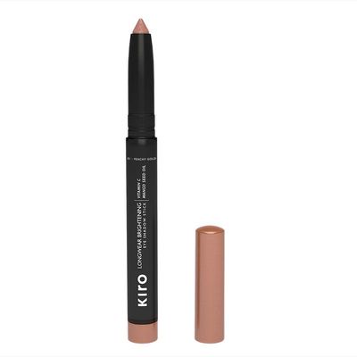 KIRO | Matte Finish Long Wear Brightening Waterproof Vegan, No Parabens, Vitamin C &amp;Mango Seed Oil, Intense Pigmentation, Non Toxic Eye Shadow Stick (Peachy Gold, 1.4 g)