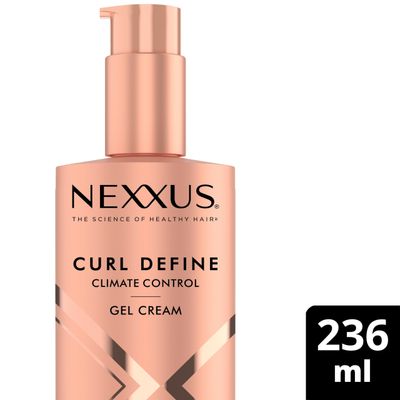 Nexxus Climate Control Gel Cream Curl Define for Cashmere Curls, with StyleProtect Technology 8 oz
