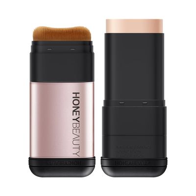 zeesea Honey Beauty Multi-Use Makeup Foundation Stick, Essence, Concealer, Face Creams, Foundation with Foundation Brushes, Long-lasting Smooth Skin Coverage, Natural Beige, 0.45oz (12.8g)