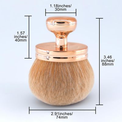 Extra Large Body Makeup Brush For Self Tanner, Self Tan Back Applicator, 74mm Wide-headed Kabuki Brush For Bronzers Blend Self Tanning Applicator, Oval Face Leg Makeup Brush With Drawstring Bag