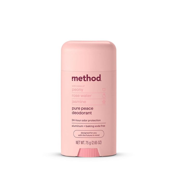 Method Deodorant, Pure Peace, Rose Water, Peonies  Pink Sea Salt notes, 24 Hour Odor Protection, 2.65 oz