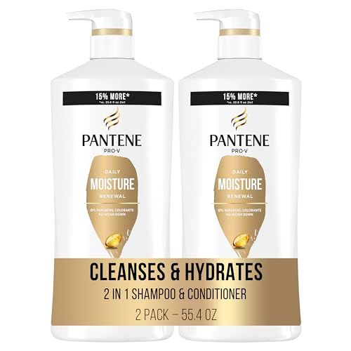 Pantene Pro-V Nutrients Shampoo and Conditioner Set for Dry, Color-Treated Hair Provides Long-Lasting Nourishment, Hydration, and Softness, Antioxidant-Rich, 2 Count