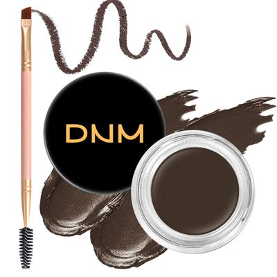 BEFIVECOK 2Pcs Brow Pomade Set with Dual-ended Eyebrow Brush, High pigment Water proof Natural finish Eyebrow Makeup Set with Eyebrow Brush for Women and Girls04#