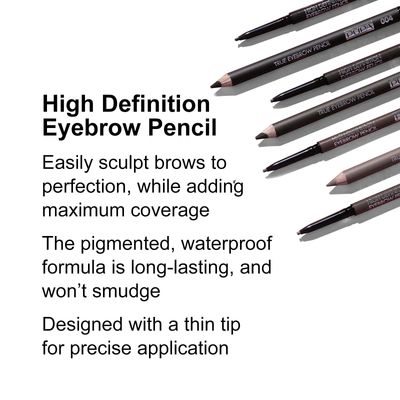 PUPA Milano High Definition Eyebrow Pencil - Easily Shape And Define Flawless Eyebrows - Fill And Volumize For Beautiful Thick Brows - Sculpt Arches With Smooth Precision - 003 Dark Brown - 0.003 Oz
