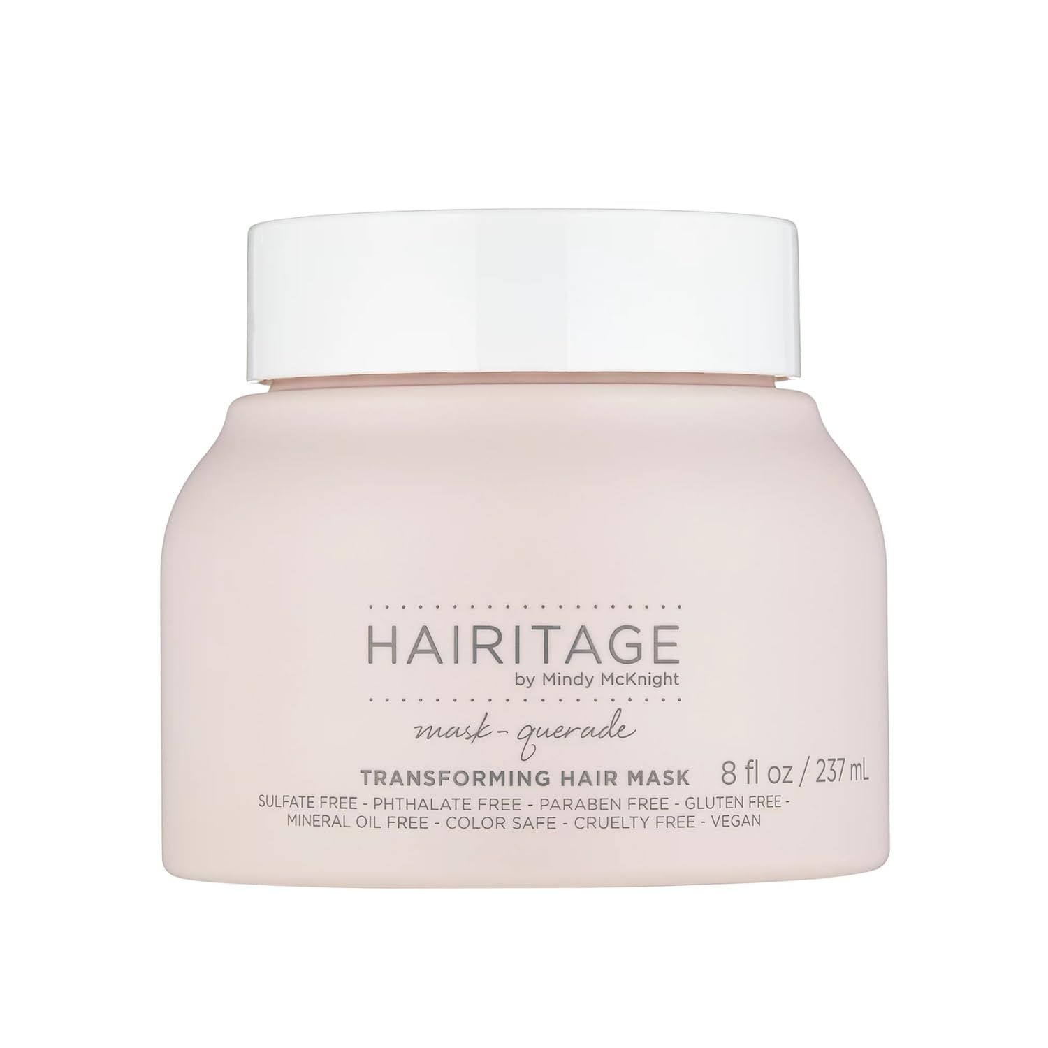 Hairitage Moisturizing Argan Oil Hair Mask with Shea Butter, Aloe &amp; Soy Protein for Damaged Hair - Shine Enhancing, Texturizing &amp; Anti Frizz - Color Safe, 8 oz.