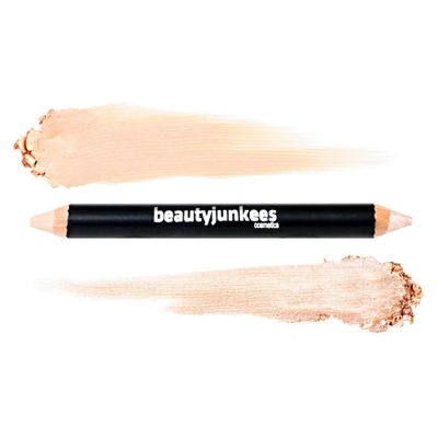 Eyebrow Highlighter Pencil Makeup - Creamy Matte Brow Concealer Pencil, Shimmer Eye Highlighter Corner Eye Brow Highlighter Stick, Eye Brightener, Gluten Paraben Cruelty Free, Cool Beige
