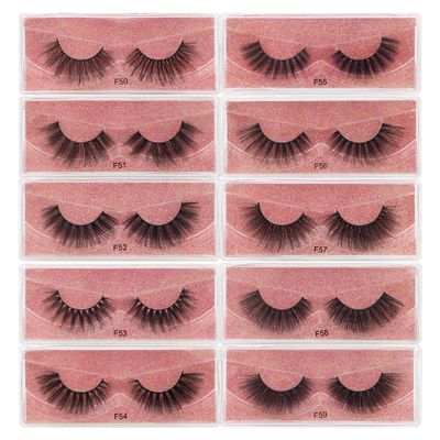 FYBSDC Wholesale Lashes 1020304050 pairs Artificial 3D Lashes Natural False Lashes Makeup Lashes (mix 50pair)