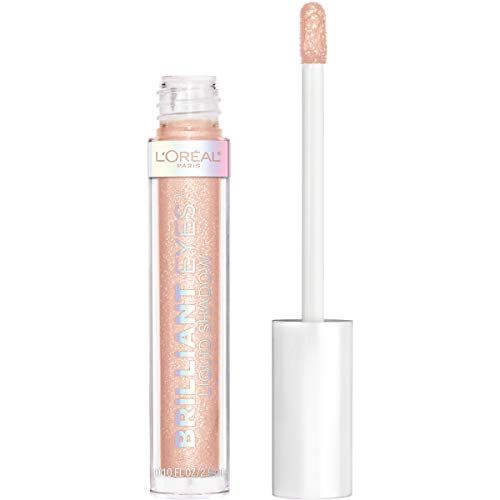 L&#39;Oreal Paris Brilliant Eyes Shimmer Liquid Eye Shadow, Longwearing Lasting Shimmer, Crease Resistant, Flake-Proof, Precision Applicator, Quick Dry, Non-Greasy, Diamond Drop, 0.1 oz.