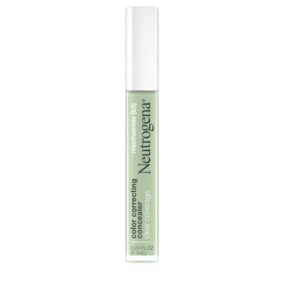 Neutrogena Clear Coverage Color Correcting Lightweight Face Concealer Makeup with Niacinamide &amp; Green Pigment to Help Reduce Redness, 0.24 Fl Oz