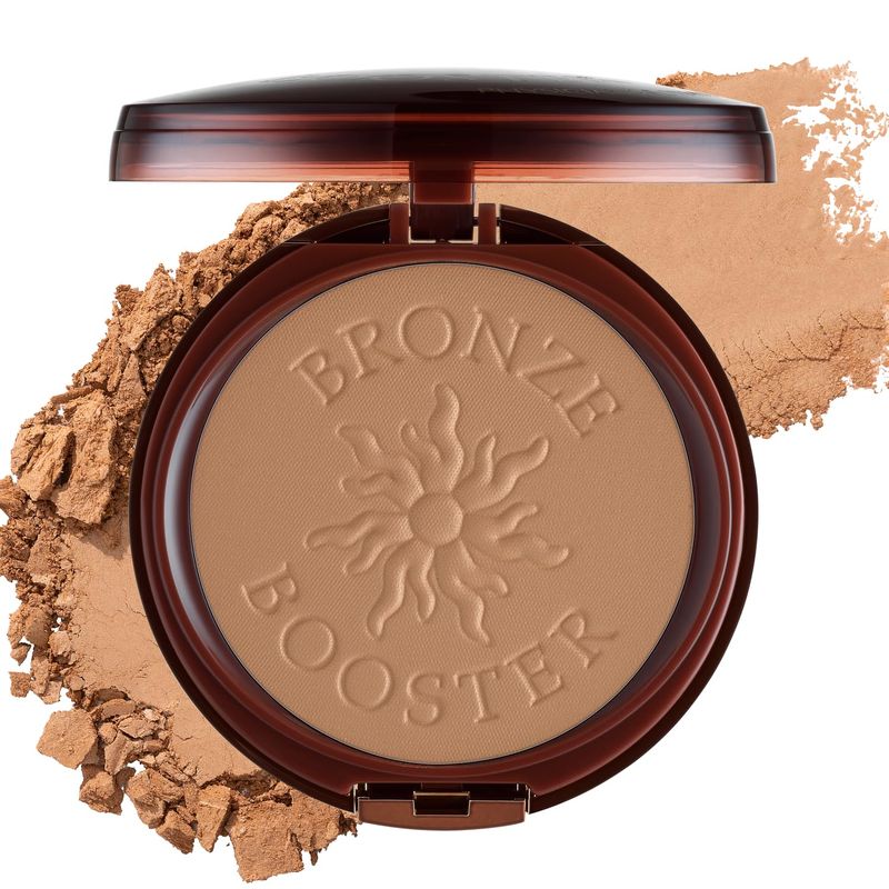 Physicians Formula Bronze Booster Pressed Contour Bronzer - Glow Activator Vitamin Infused Technology with a Natural Finish, Buildable Coverage, Cruelty-Free &amp; Hypoallergenic - Medium-to-Dark