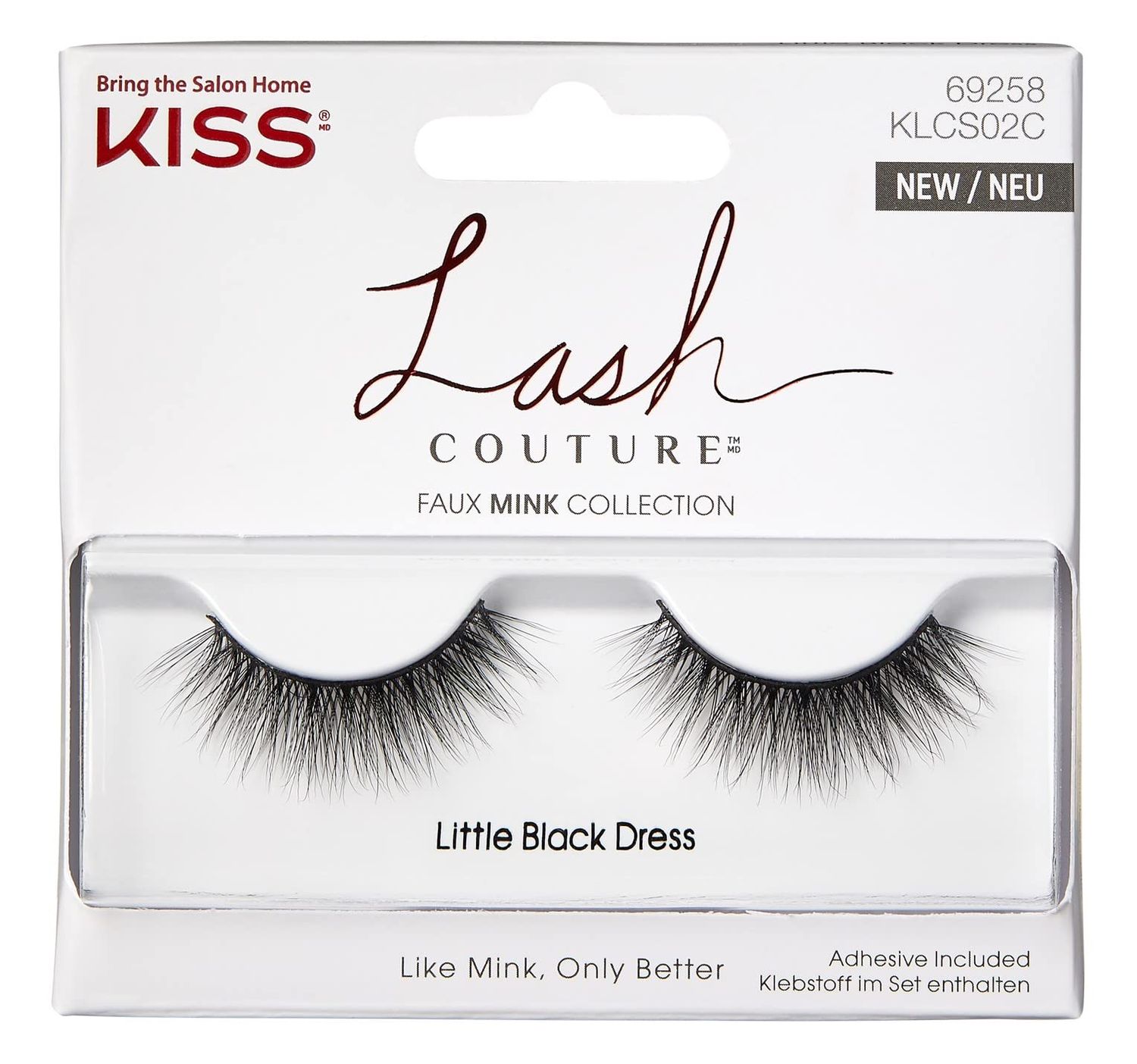 Kiss Lash Couture Faux Mink Little Black Dress (Pack of 2)