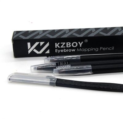 KZBOY Microblading Eyebrow Mapping Pencils with a Sharpener (Brown)