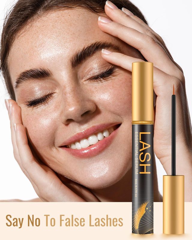 WM WESTERN MIRACLE Lash Serum, Eyelash Serum for Thicker &amp; Longer Looking Eyelashes, Eye Lash Essential Serum for Natural Lashes or Lash Extensions &amp; Brows - 1 Pack