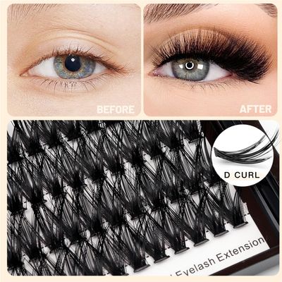 Vayator 1012mm Mixed 1214mm Mixed Tray Mink Eyelash Extension Natural 3D Russian Volume Faux Eyelashes Individual 20D Cluster Lashes Makeup (50D-1416mm Mixed)