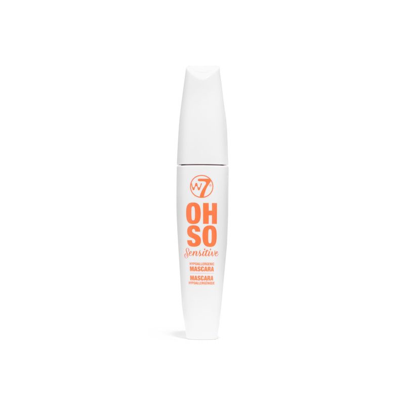 W7 Oh So Sensitive Hypoallergenic Mascara - Black Mascara For Sensitive Eyes With Vitamin E - Vegan - 2 Pack