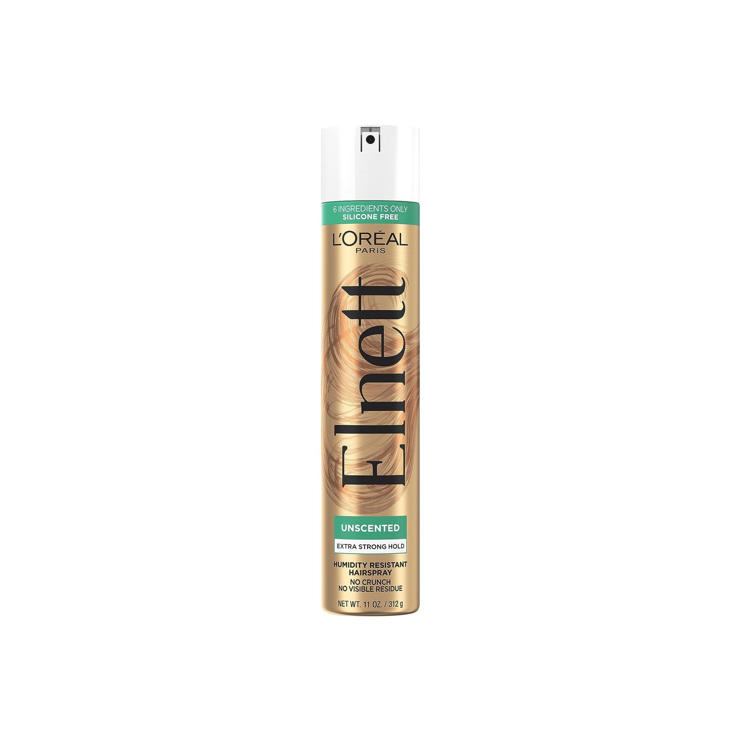 L&#39;Oreal Paris Elnett Satin Hairspray Extra Strong Hold Unscented 11 oz (Packaging May Vary)
